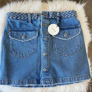 Tularosa button down jean skirt never worn
